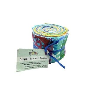Fabric Palette Jellies 2.5"X42" 20/Pkg, Long Road Batik quilt